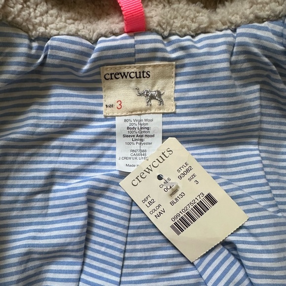 JCrew toddler peacoat, NWT size 3 - Picture 4 of 4